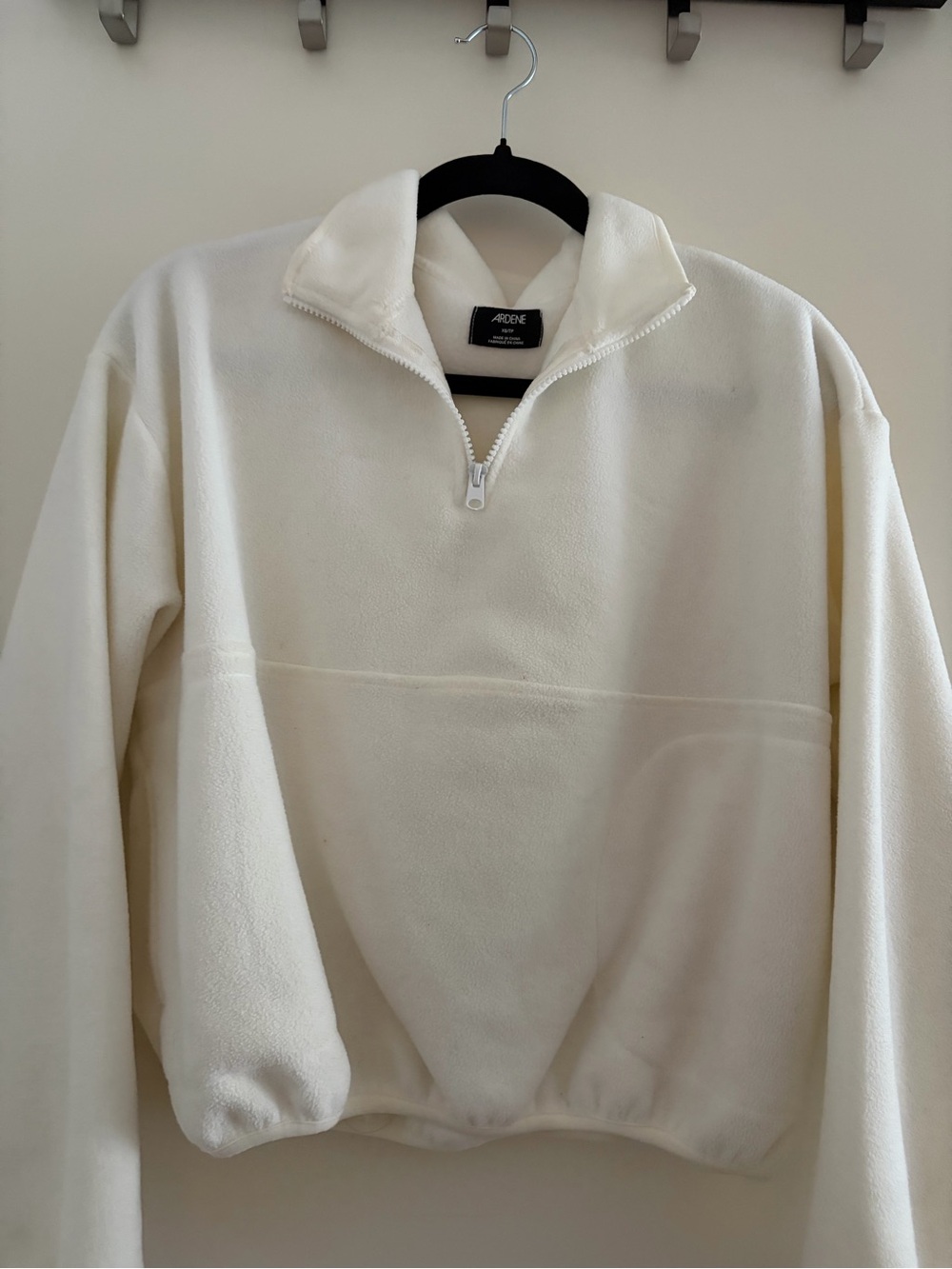 Ardene White Half-Zip Fleece Sweater